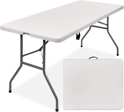 4. Best choice product 6-foot folding table