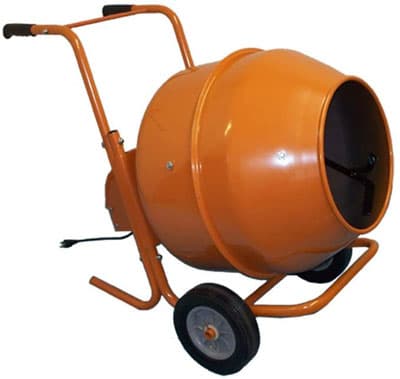 7. MH Amazon Portable Cement Mixer with Rubber Wheels