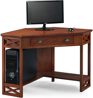 5. Leick Corner Desk with Shelf