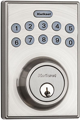 1. Kwikset 92640-001 contemporary electrical keypad door lock