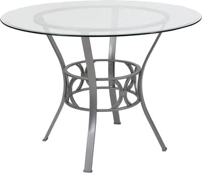 6. Flash Furniture Modern Table with Metal Frame