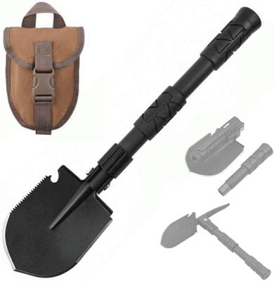4. Yeacool Portable Camping Shovels with Soft Handle