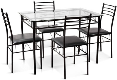 2. Tangkula Table and Chairs Set