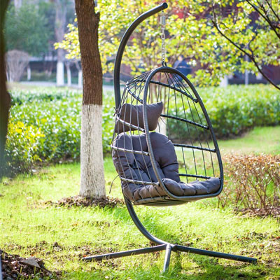 9. elify Swing Chair with Aluminum Frame