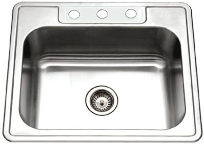 6. HOUZER Single Bowl Kitchen Sink