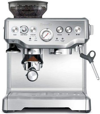 1.Breville Stainless Steel Espresso Machine