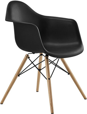4. DHP Black Modern Chair