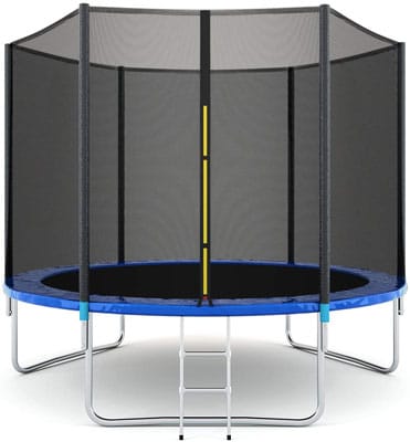3. Giantex Outdoor Trampoline with Ladder