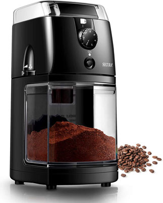  9. Secura Adjustable Coffee Grinder 