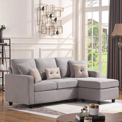 1. HONBAY Convertible Sectional Sofa