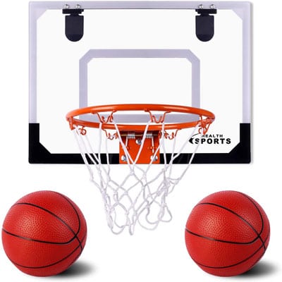 10. AOKESI Wall Mounted Mini Basketball Hoop