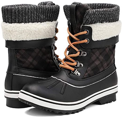  7. Aleader Women’s Fashion Boots for Snow
