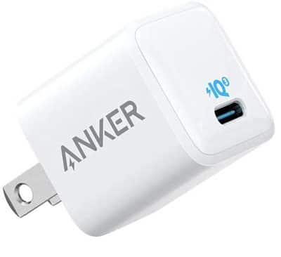 1. Anker Nano Compact iPhone Charger