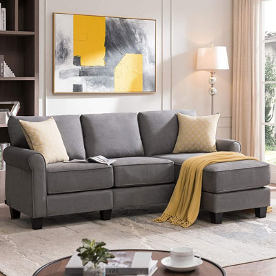 5. Nolany Reversible Sectional Sofa for Apartments
