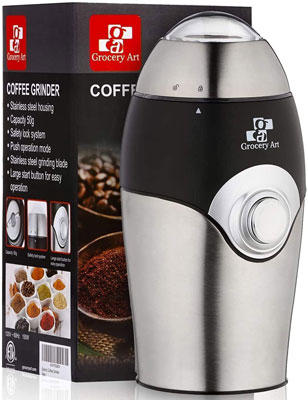  5. Grocery Art Compact Coffee Grinder 