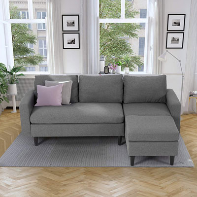 9. Esright Sectional Convertible Sofa