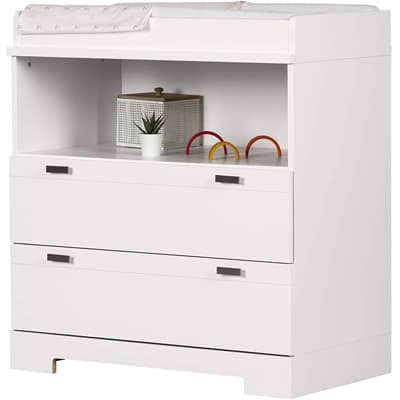 South Shore Reevo Changing Table and Dresser with Drawers 