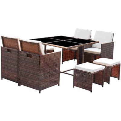 Homall Patio Dining Table Set