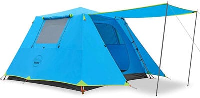 7. KAZOO Family 4/6/8 Person Camping Tent
