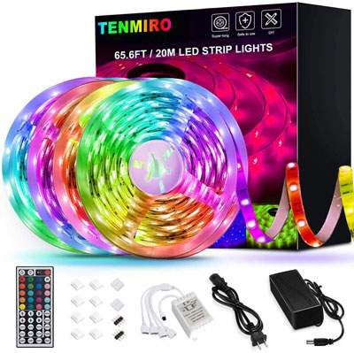 1. Tenmiro LED Strip Lights with 8 Effects
