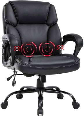10. BestOffice Big and Tall Executive PU Leather Office Chair