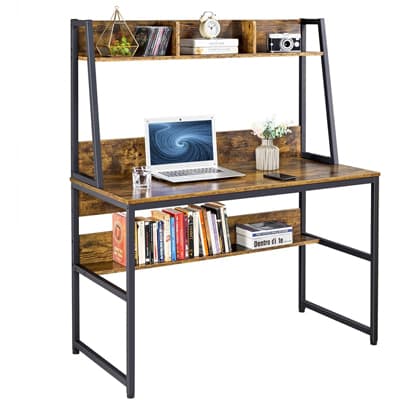 YAHEETECH 47” Desk with Hutch