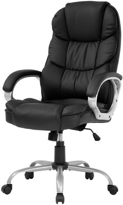 4. FDW Executive PU Leather Office Chair (Black)