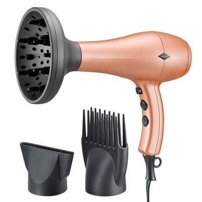 4. NITION Negative Ions Ceramic Hair Dryer with Diffuser Attachment