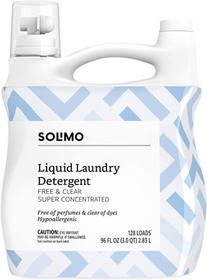 10. Amazon Brand 96 Fl Oz Solimo Concentrated Liquid Laundry Detergent