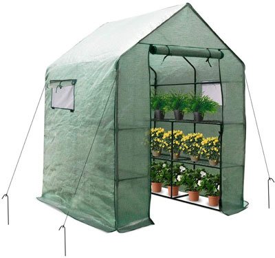 9. LINLUX Portable Walk-in Plant Greenhouse