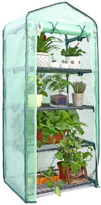 4. Ohuhu Mini Greenhouse for Outdoor & Indoor, 1.5 x 2.25 x 5.25 FT