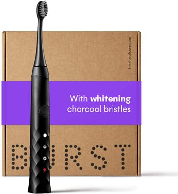 5. BURST Black Electric Toothbrush with Charcoal Sonic Toothbrush Head