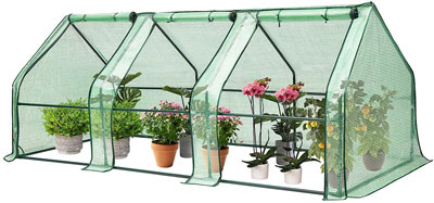 6. VIVOSUN Portable Greenhouse with Roll-up Large Door