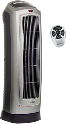 7. Lasko Ceramic Space Heater 8.5 L x 7.25 W x 23 H inches (755320)