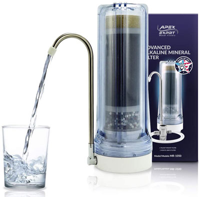 4. APEX Quality Countertop Drinking Water Filter (Clear)