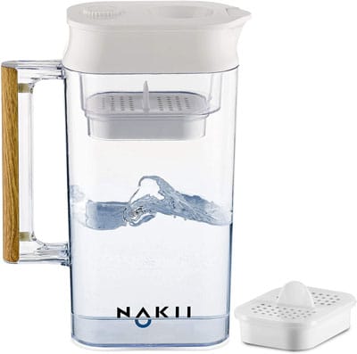 6. Nakii WQA Certified Water Filter Pitcher