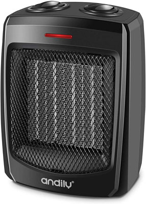 2. andily 750W/1500W Space Heater for Home and Office