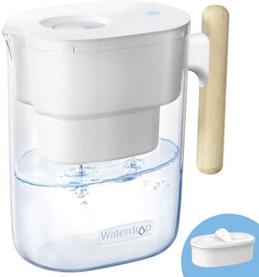 9. Waterdrop Chubby 10 Cup Water Filter Pitcher