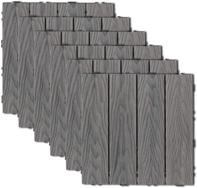 2. Ecoopts 20”x20”x6” Deck Wood Patio Pavers Composite Tile