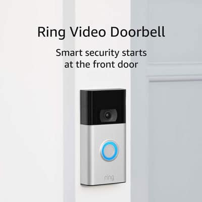 1. Ring 1080p HD Video Doorbell – Satin Nickel