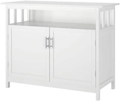 6. Homfa White Kitchen Sideboard Storage Cabinet (White)